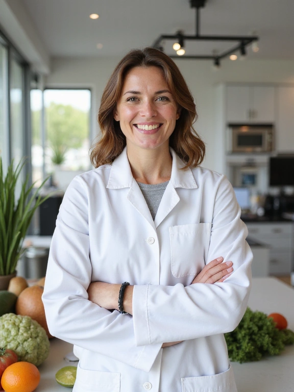 Ritratto professionale del nutrizionista Dr.ssa Sofia Rossi