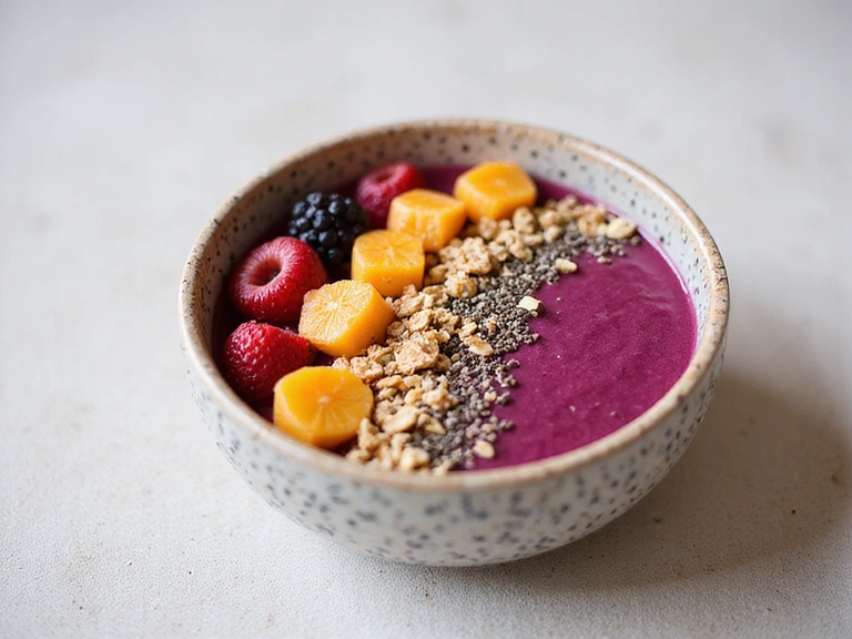 Smoothie bowl con frutta e semi